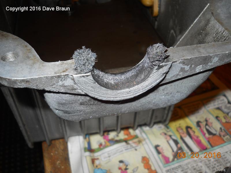 MGTD15470/On Going Maintenance/Front Seal Fix/Fitting rope seal in sump